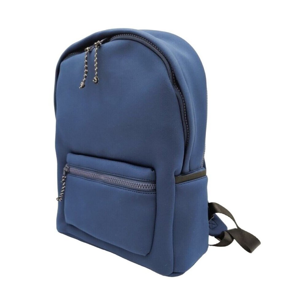 Stylus Hillside Backpack Navy Blue paded Laptop Compartment Key Leash